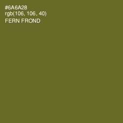 #6A6A28 - Fern Frond Color Image